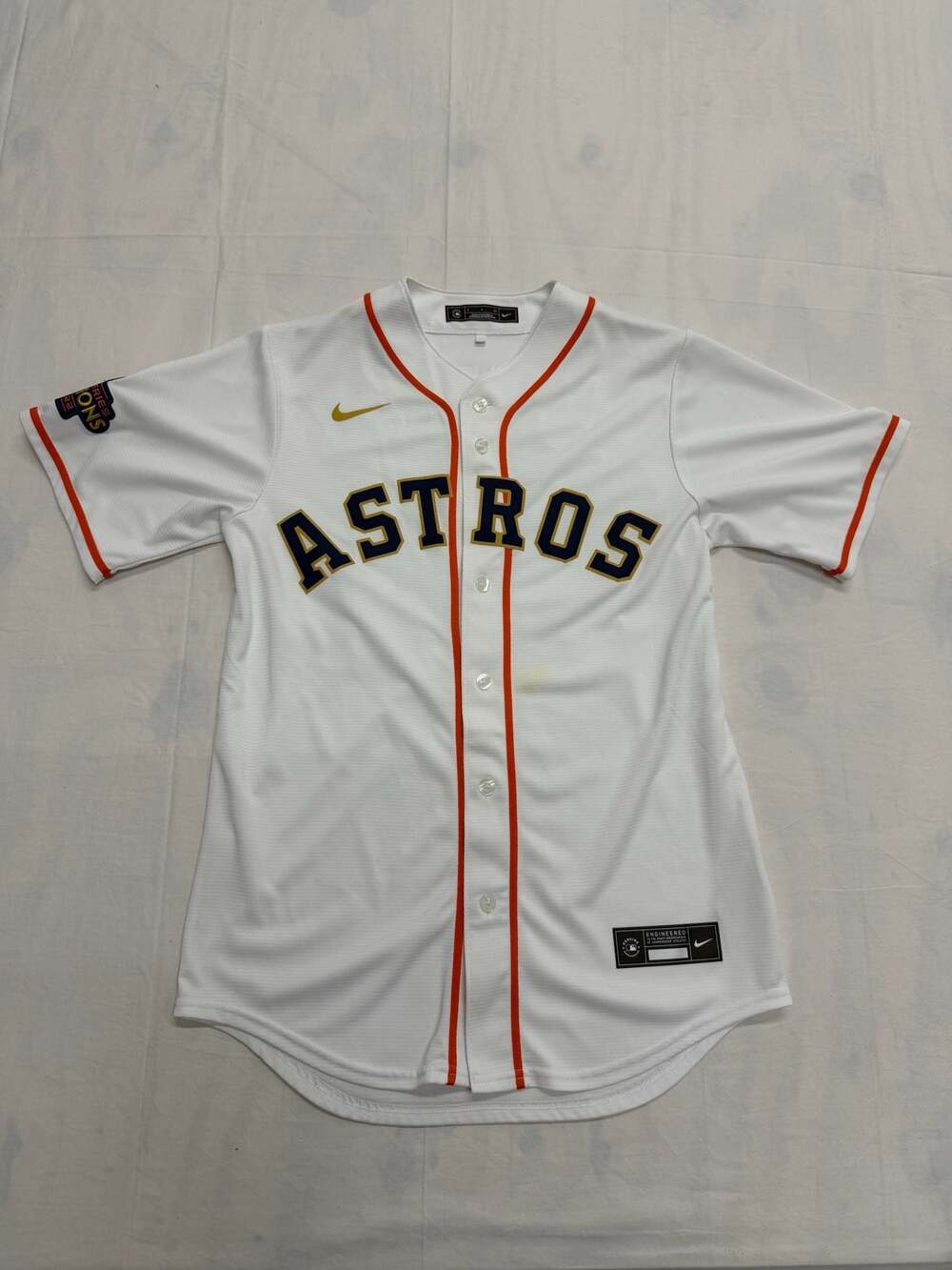 Nike Kyle Tucker Houston Astros 2022 World Series Champions Gold Collection Repl